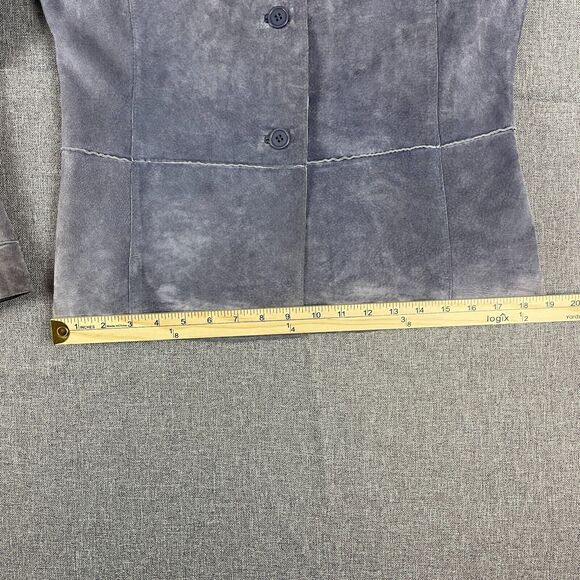 Vintage Brandon Thomas Lavender Purple Suede Leather Jacket Women Western Size M - Picture 6 of 11